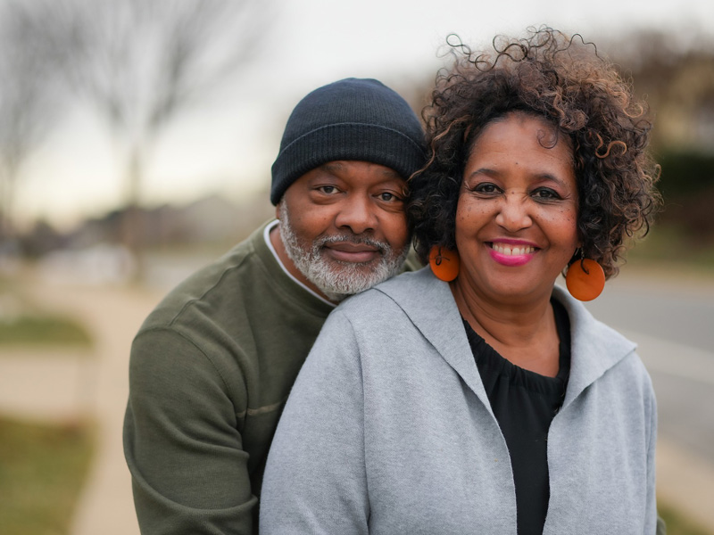 Happy couple with sexual vitality post menopause to illustrate the power of BHRT therapy