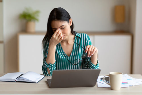 woman with fatigue learning about hormone imbalance