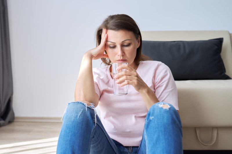 early menopause - woman worried about perimenopause