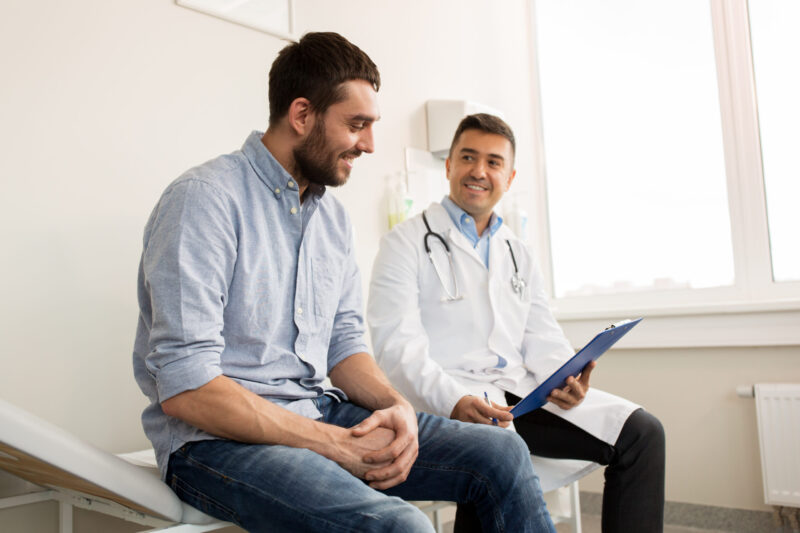 young man asking about testosterone therapy